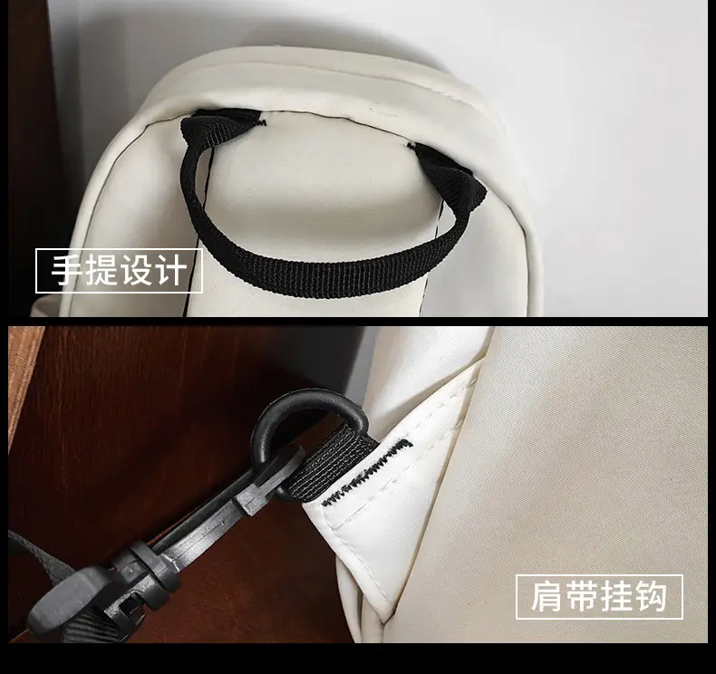 Men's White Chest Bag Shoulder Crossbody Style — feature 47