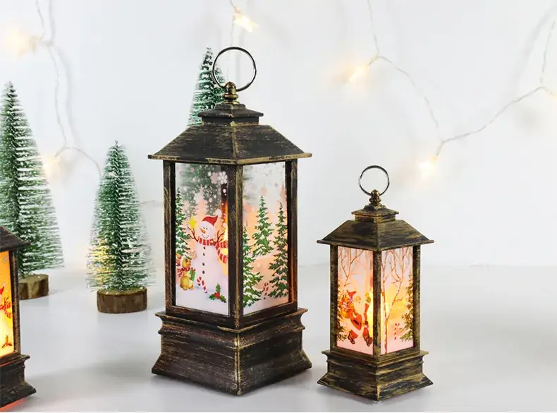 Christmas Wind Lamp Night Light Snowman Decor — feature 16