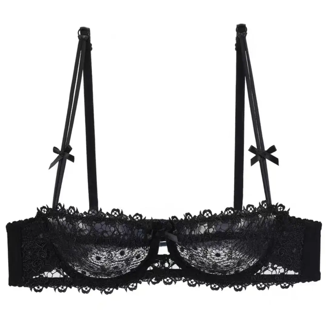 Sexy Lace Big Cup Underwear Women Plus Size Transparent