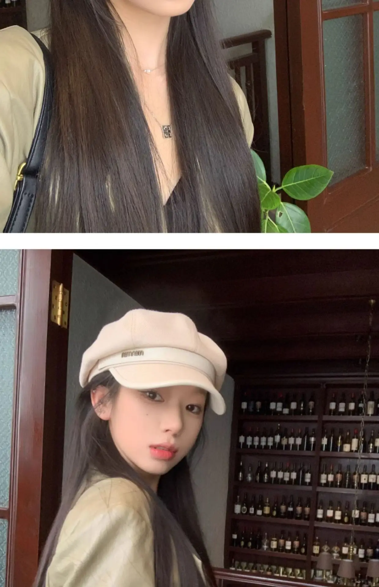 Women Vintage Painter Beret Cap Brown — feature 27