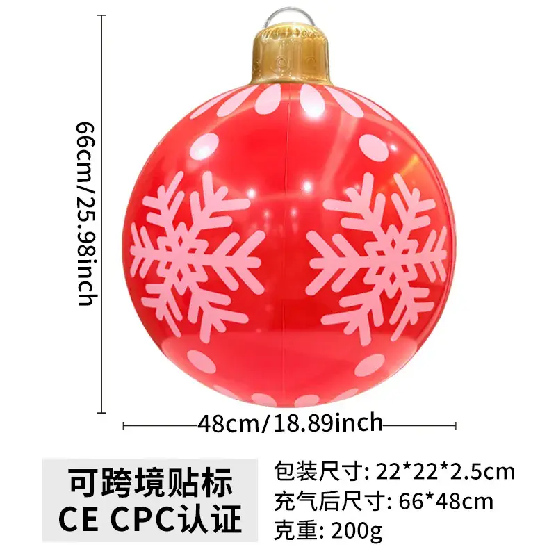 Christmas Water Injection Ornament Blue 22x22 - Image 6