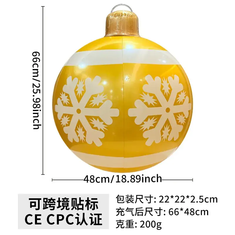 Christmas Water Injection Ornament Blue 22x22 - Image 7