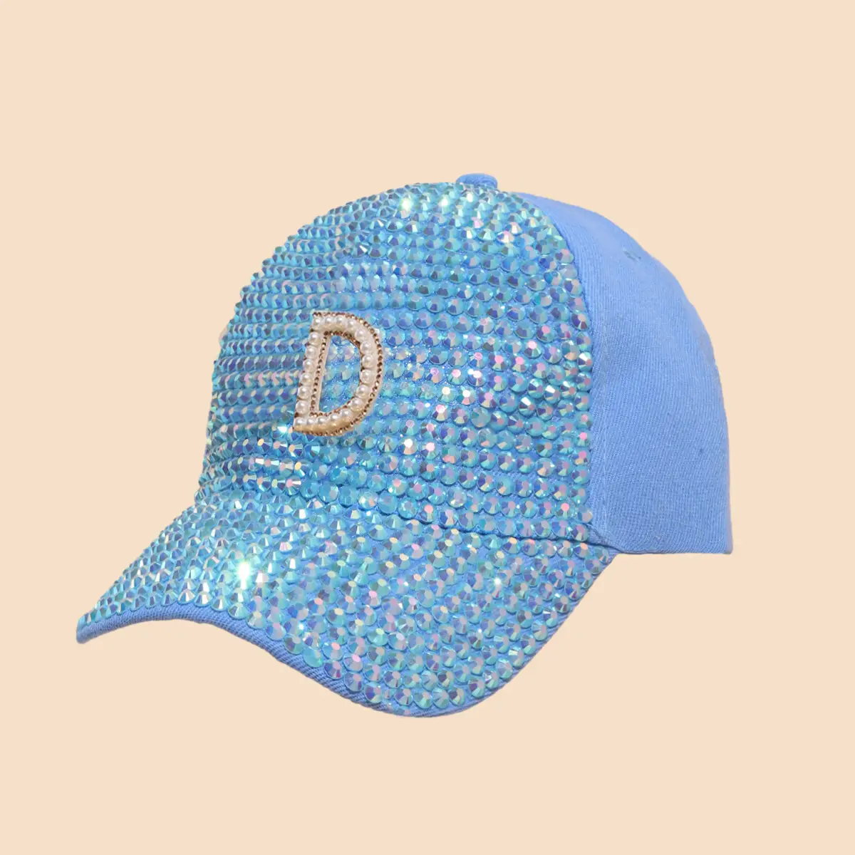 Women's Rhinestone Sun Hat with H Logo - Image 35