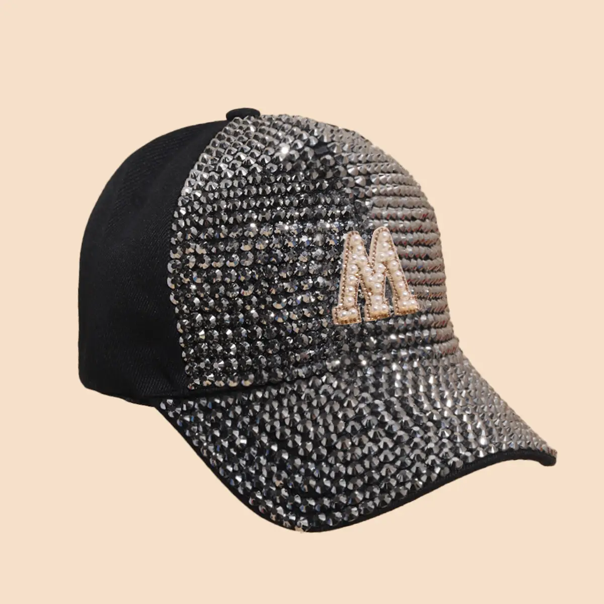 Women's Rhinestone Sun Hat with H Logo — feature 12
