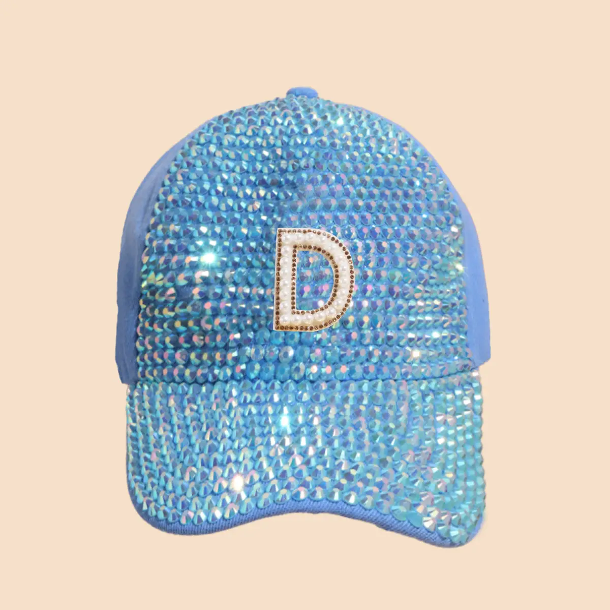 Women's Rhinestone Sun Hat with H Logo — feature 21