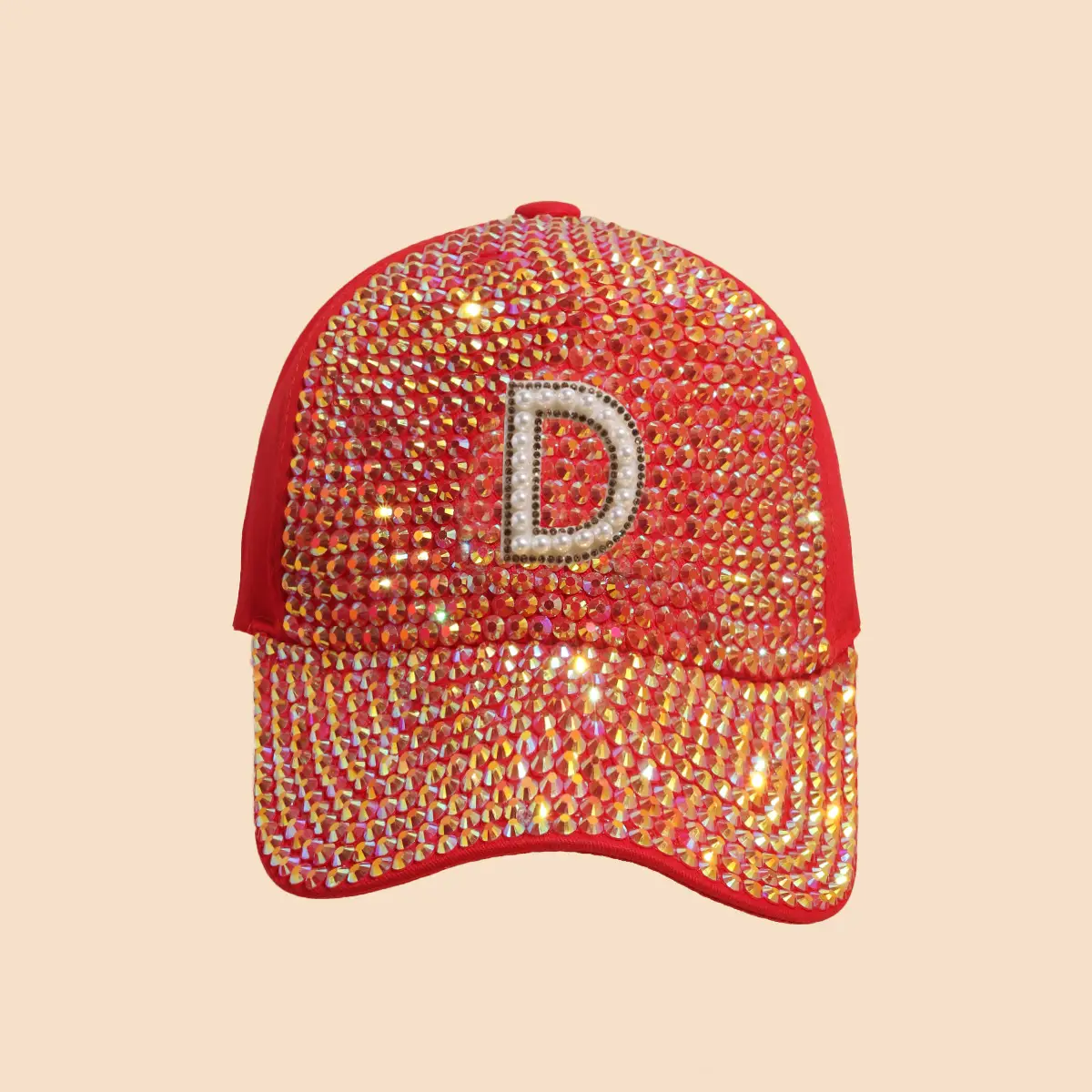 Women's Rhinestone Sun Hat with H Logo — feature 27