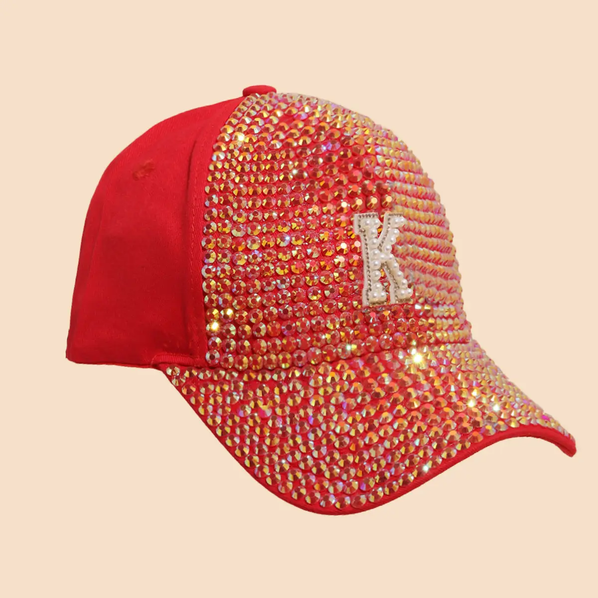 Women's Rhinestone Sun Hat with H Logo — feature 28