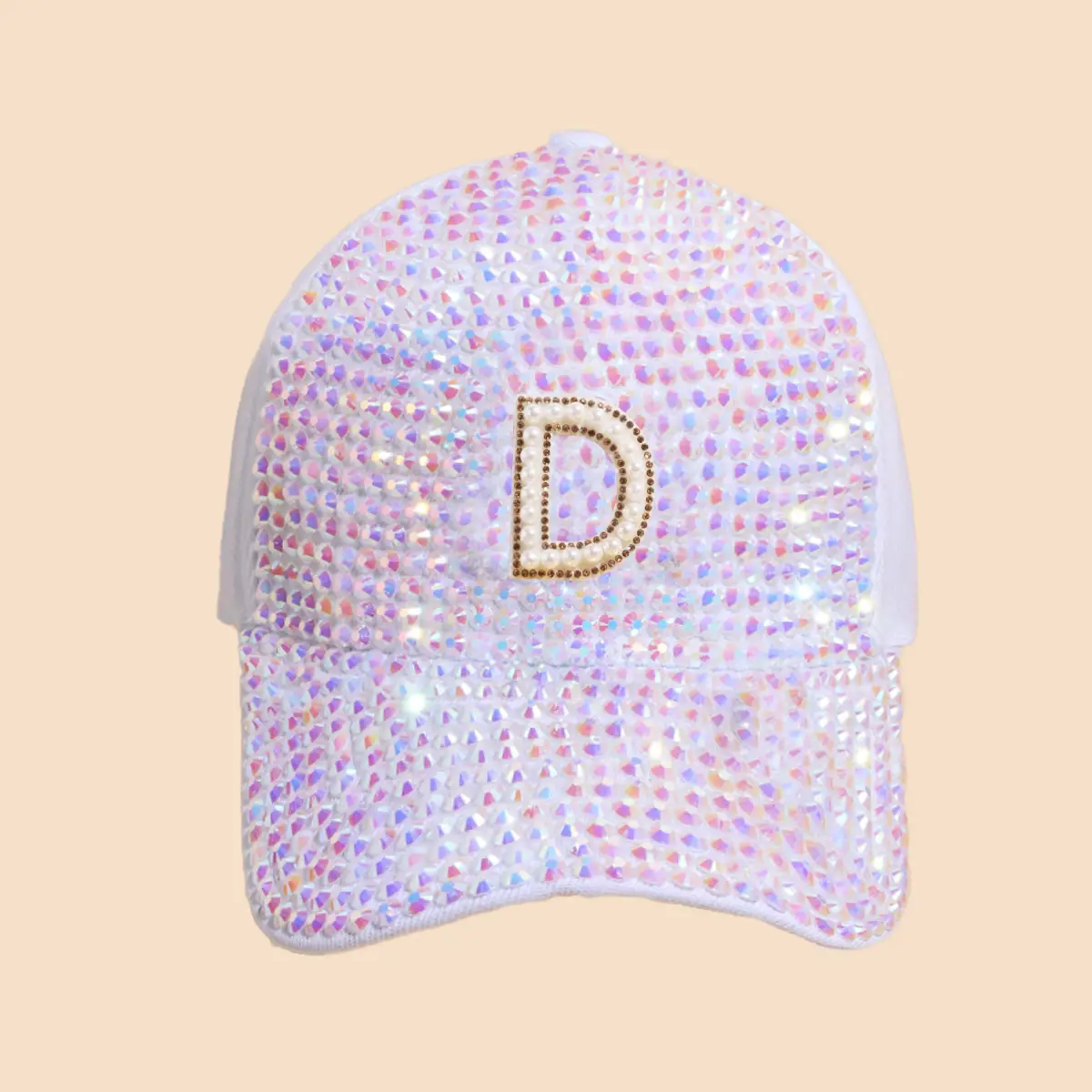 Women's Rhinestone Sun Hat with H Logo - Image 14