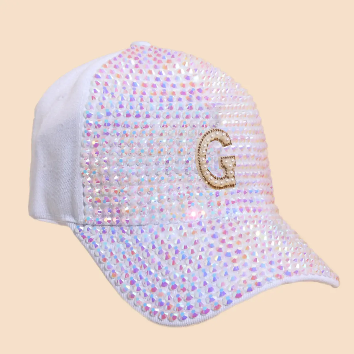 Women's Rhinestone Sun Hat with H Logo - Image 16