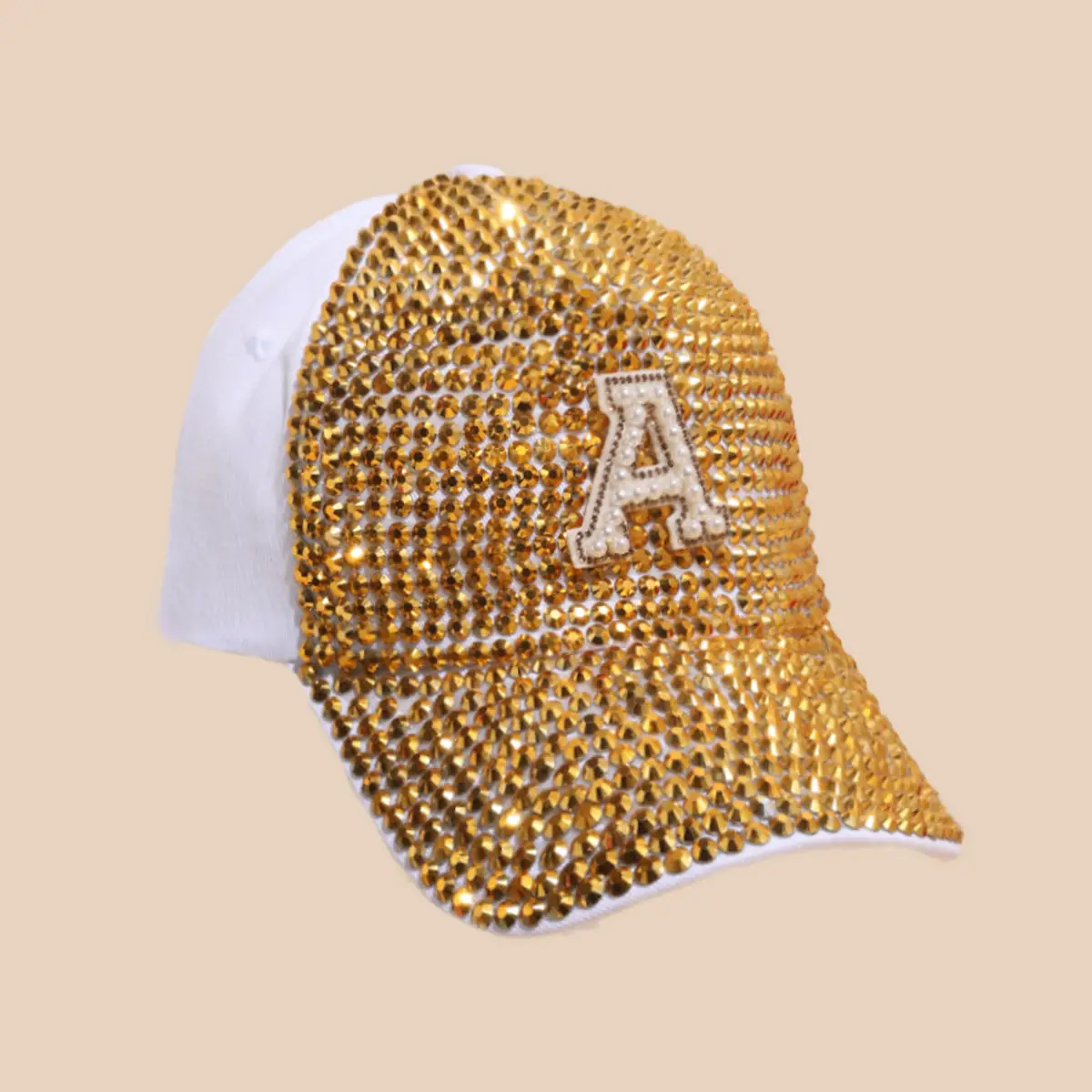 Women's Rhinestone Sun Hat with H Logo - Image 4