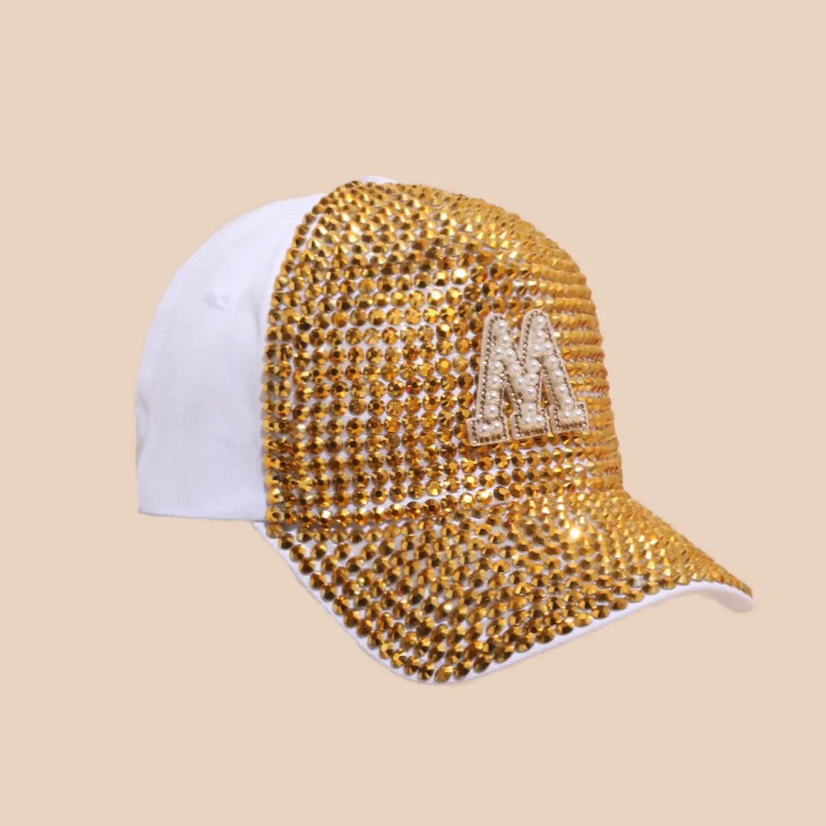 Women's Rhinestone Sun Hat with H Logo - Image 5