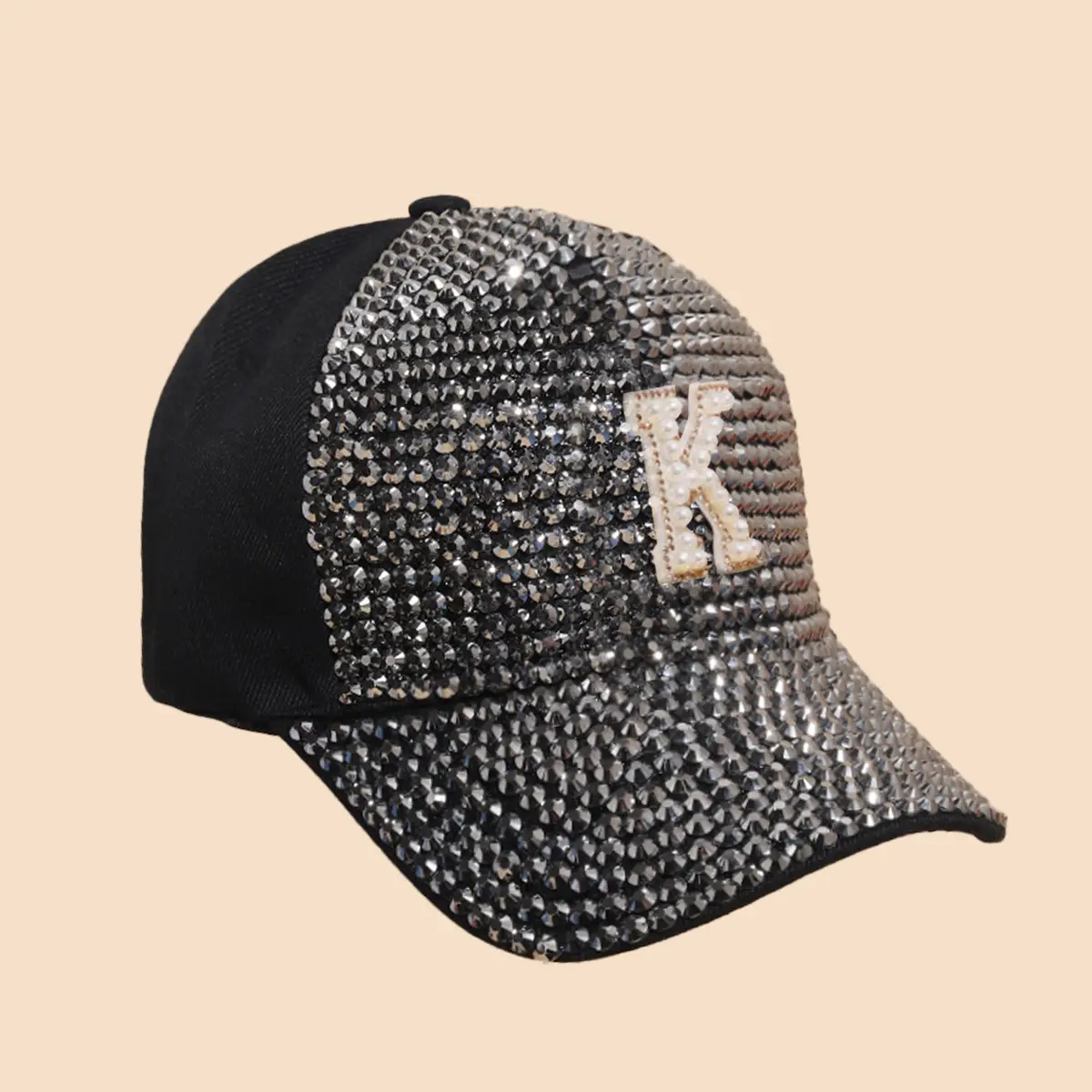 Women's Rhinestone Sun Hat with H Logo - Image 7