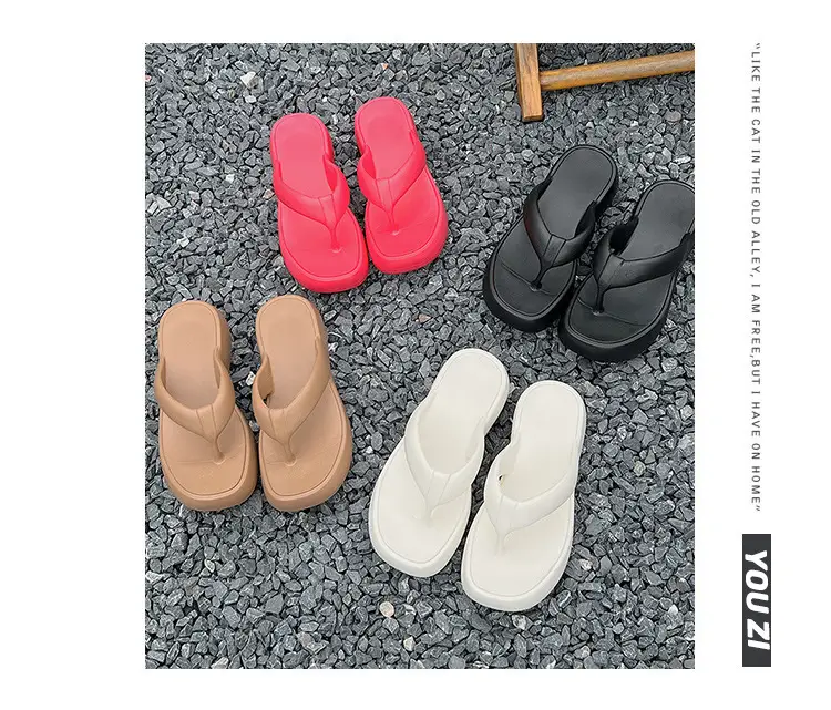 2024 Women's EVA Beach Flip-Flops Thick Soled Sandals — feature 14