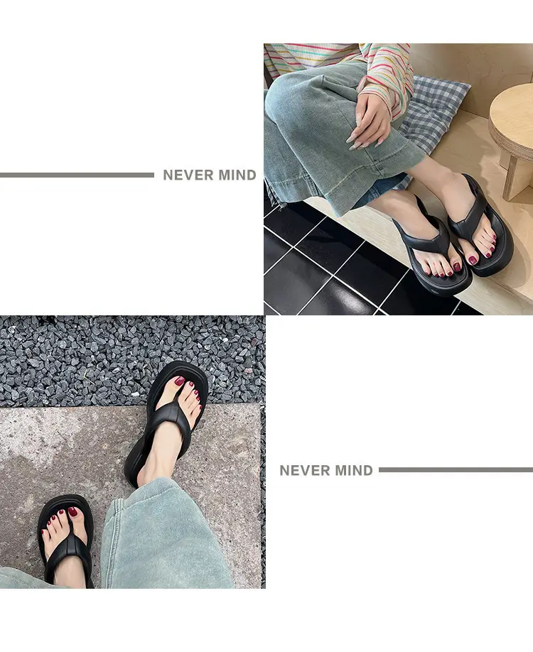 2024 Women's EVA Beach Flip-Flops Thick Soled Sandals — feature 9