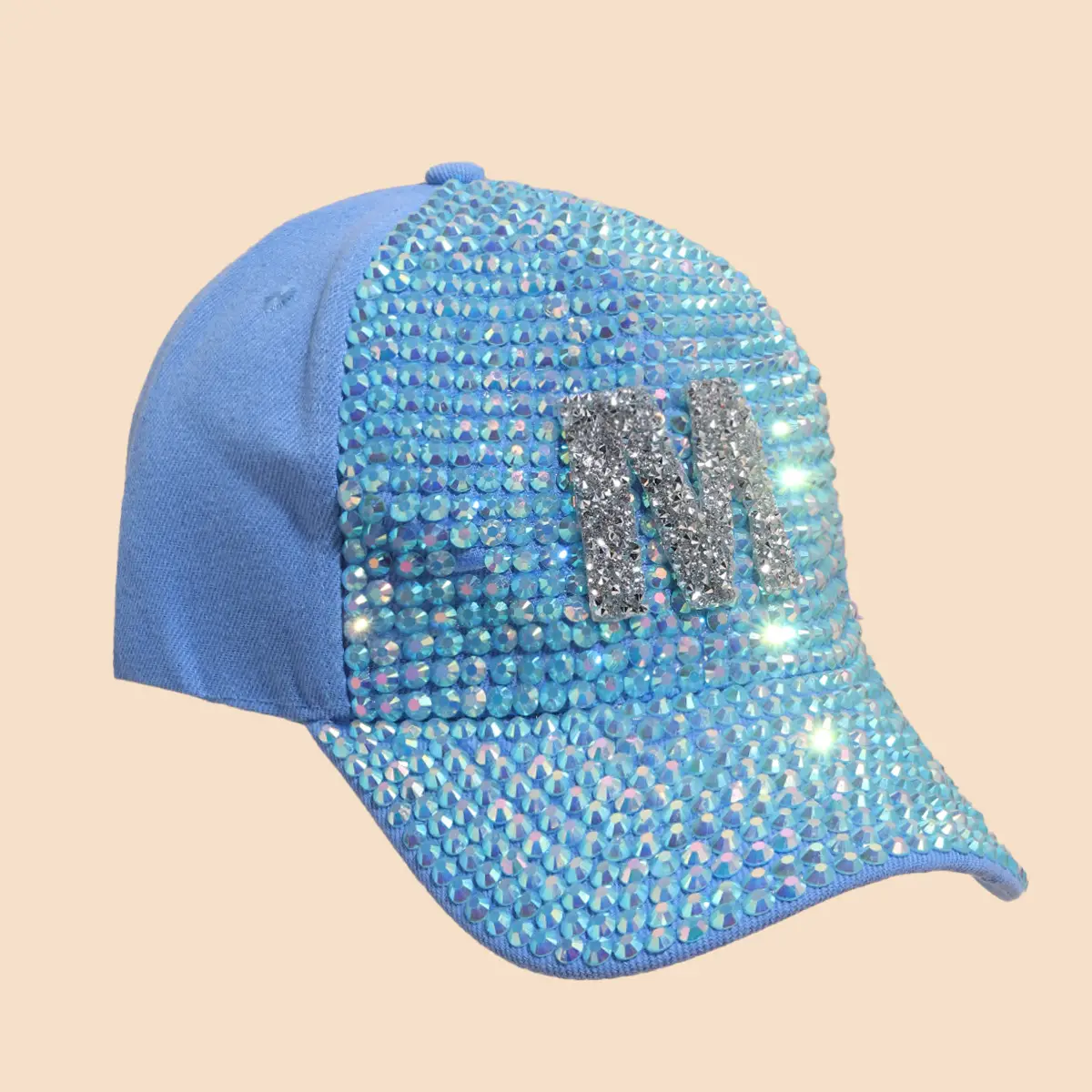 Women Sequin Baseball Cap Summer Korean Travel Sunshade