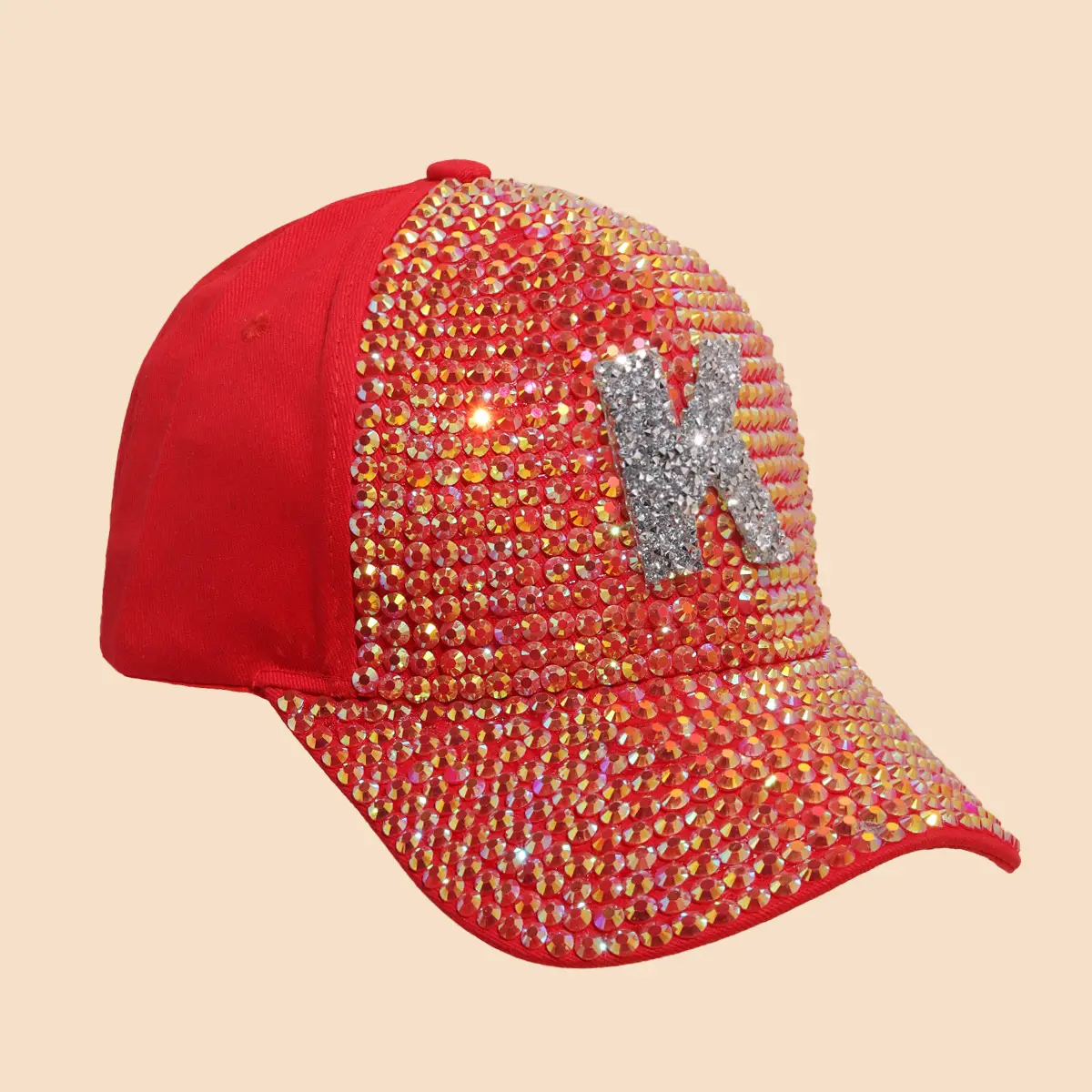 Women Sequin Baseball Cap Summer Korean Travel Sunshade