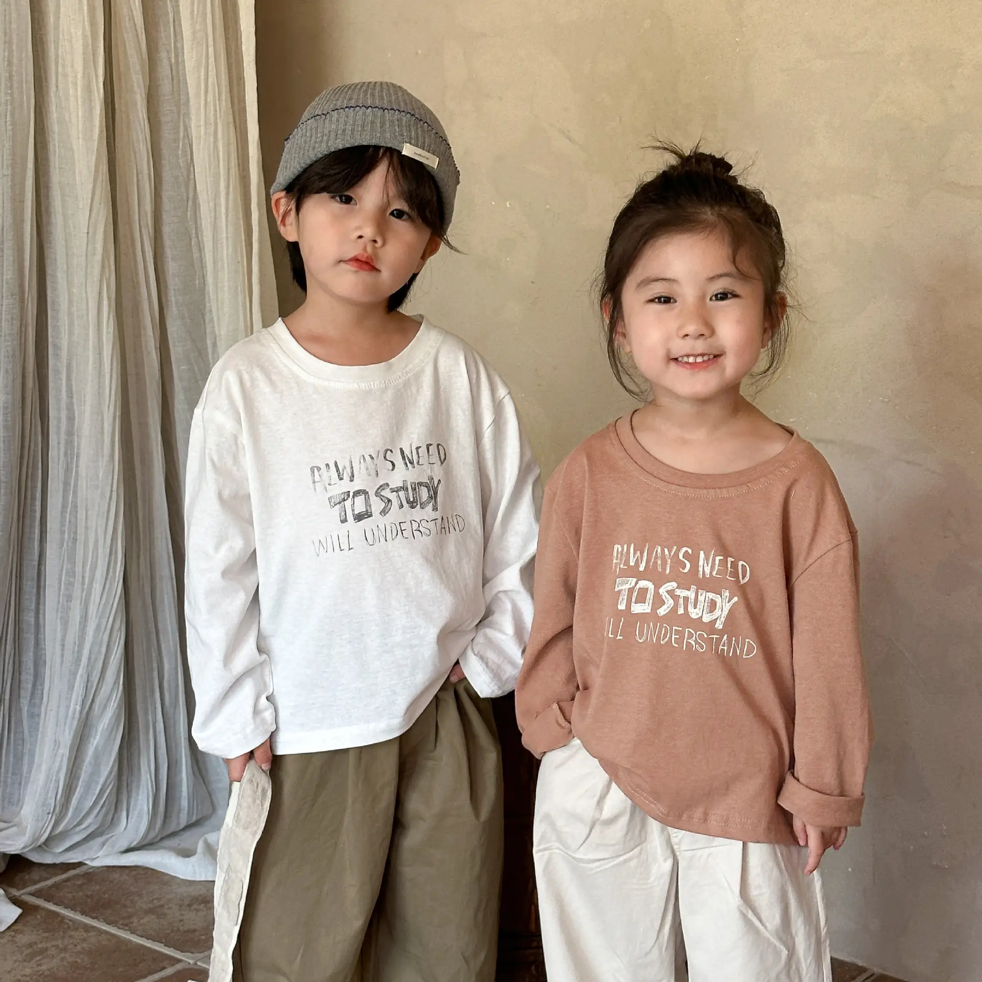 Children Long Sleeve T-Shirt Cotton Loose Fit 2026 - Image 3