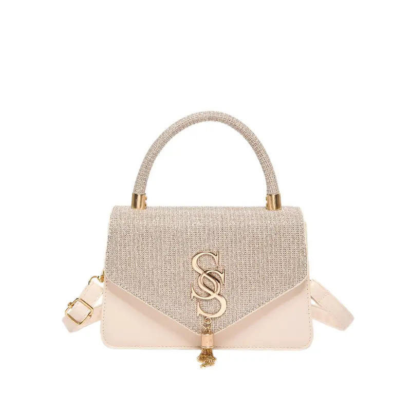 Black S-Logo Shoulder Bag for Women 2024 Spring Summer - Image 2