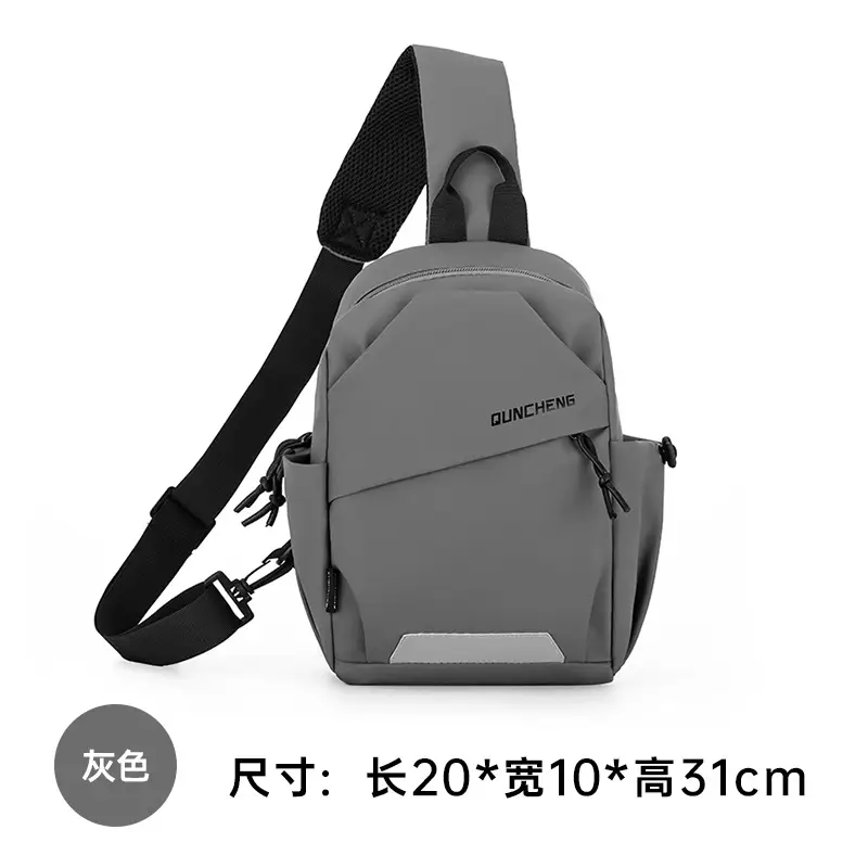 Men's Oxford Cloth Messenger Bag with Accessories - Image 6
