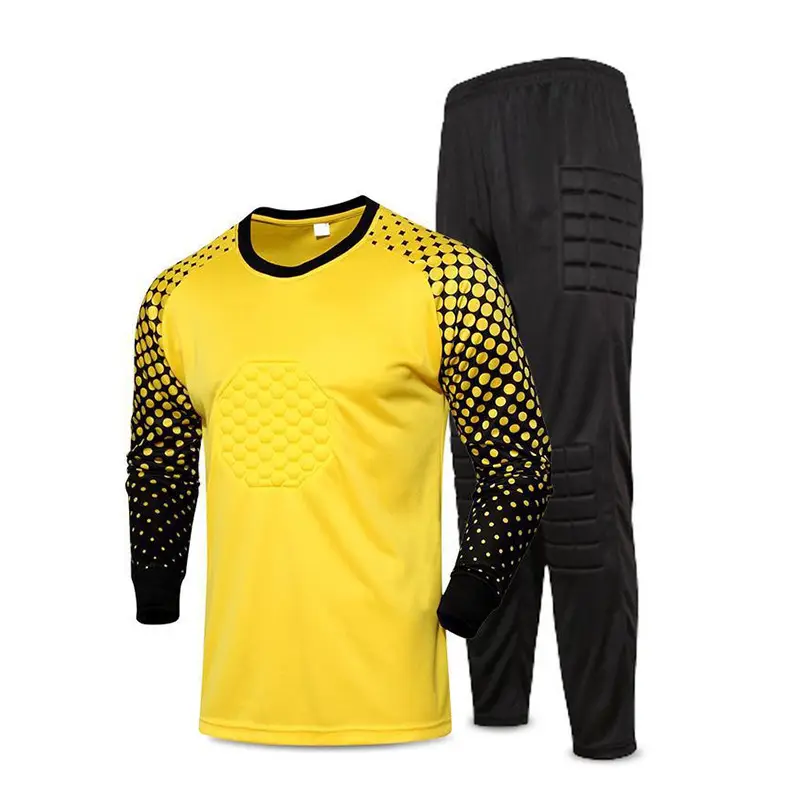 Cross-border football uniform goalkeeper general uniform suit adult children long sleeve dragon gate competition training uniform jersey wholesale