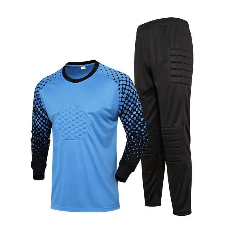 Cross-border football uniform goalkeeper general uniform suit adult children long sleeve dragon gate competition training uniform jersey wholesale