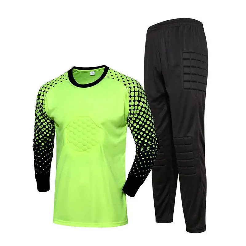 Cross-border football uniform goalkeeper general uniform suit adult children long sleeve dragon gate competition training uniform jersey wholesale