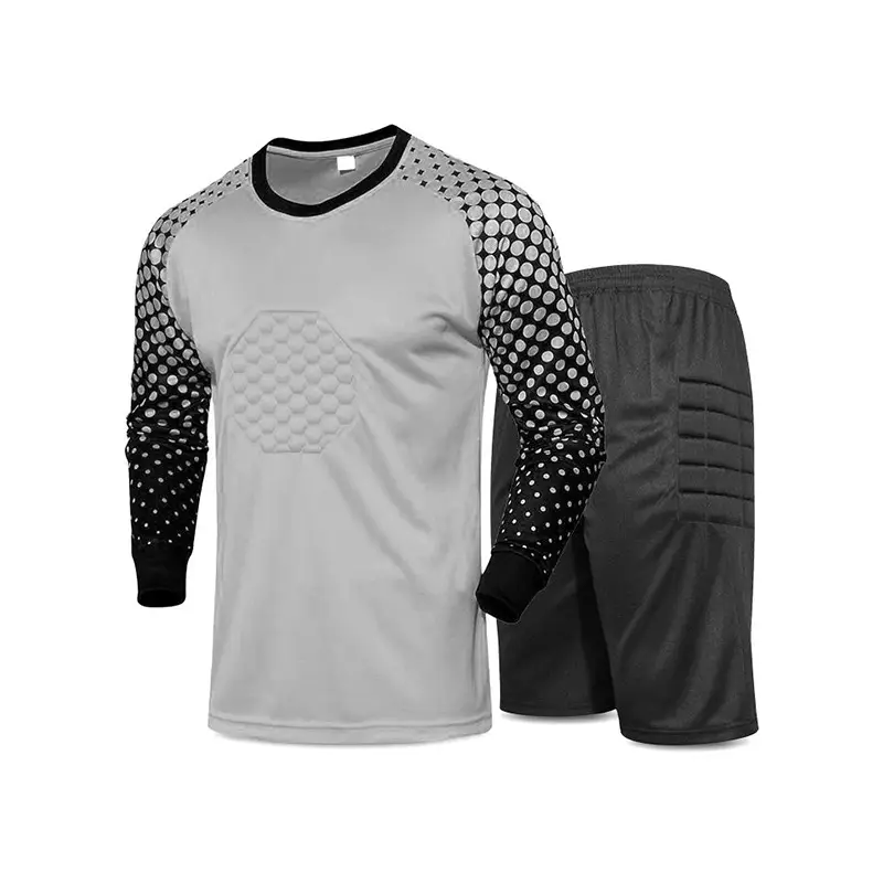 Cross-border football uniform goalkeeper general uniform suit adult children long sleeve dragon gate competition training uniform jersey wholesale