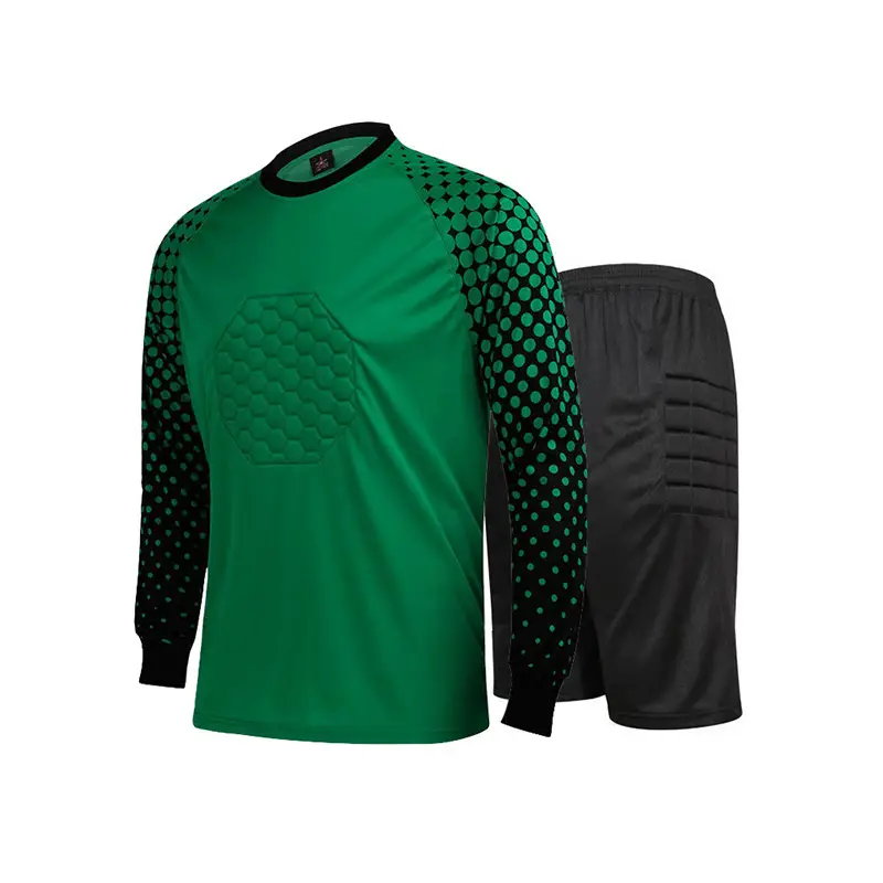 Cross-border football uniform goalkeeper general uniform suit adult children long sleeve dragon gate competition training uniform jersey wholesale