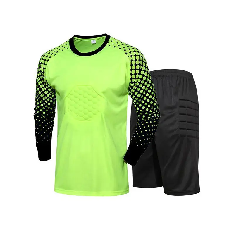 Cross-border football uniform goalkeeper general uniform suit adult children long sleeve dragon gate competition training uniform jersey wholesale
