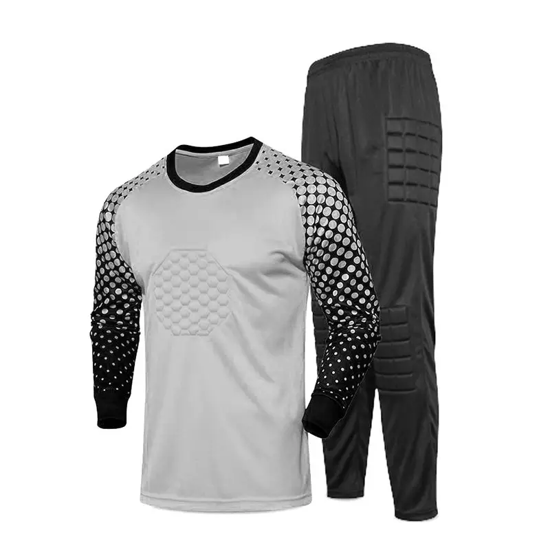 Cross-border football uniform goalkeeper general uniform suit adult children long sleeve dragon gate competition training uniform jersey wholesale