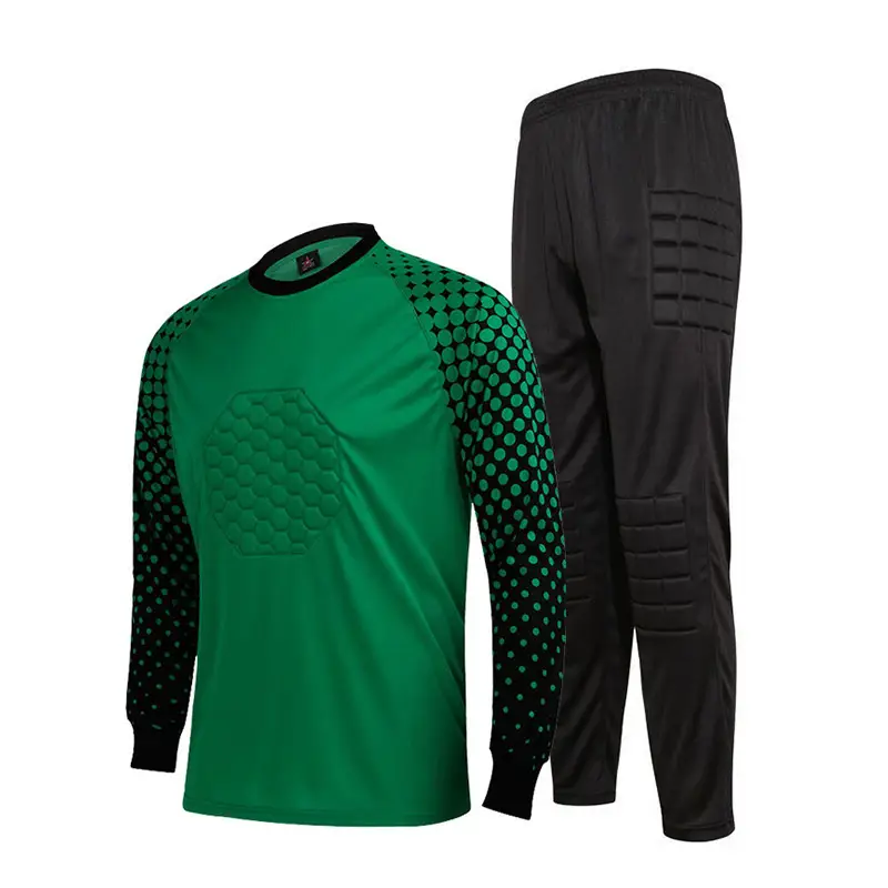 Cross-border football uniform goalkeeper general uniform suit adult children long sleeve dragon gate competition training uniform jersey wholesale
