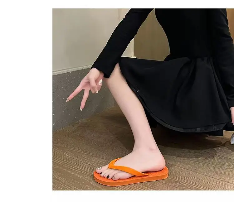 Purple Rubber Flip Flops for Summer Casual Shoes — feature 38