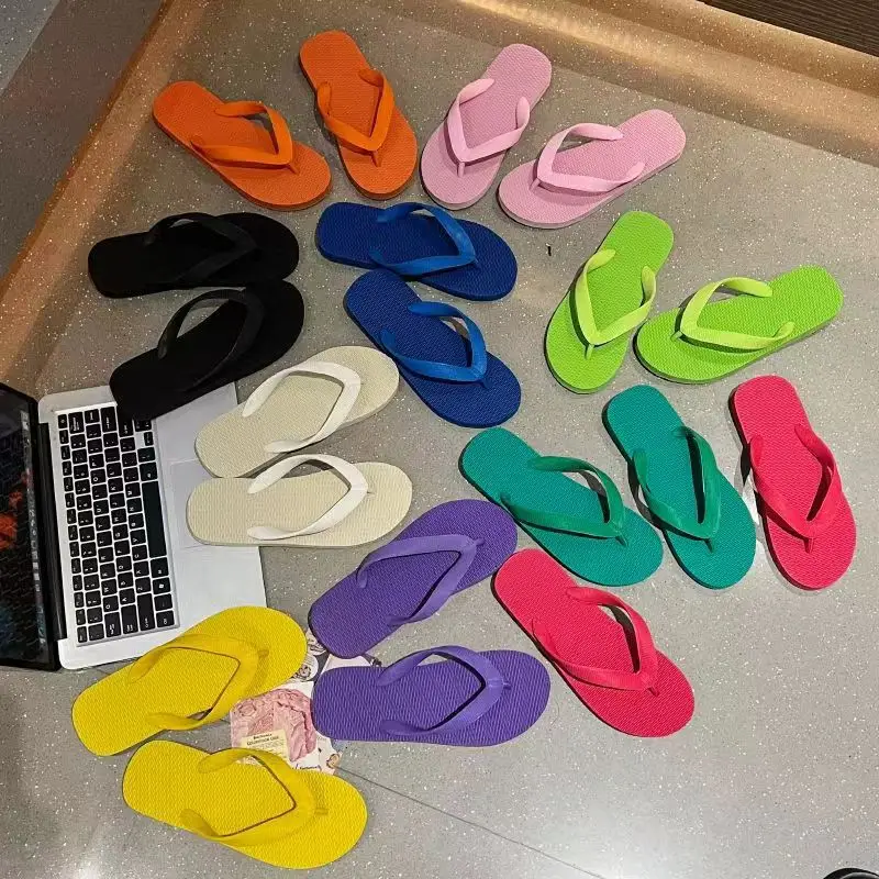 Purple Rubber Flip Flops for Summer Casual Shoes — feature 6