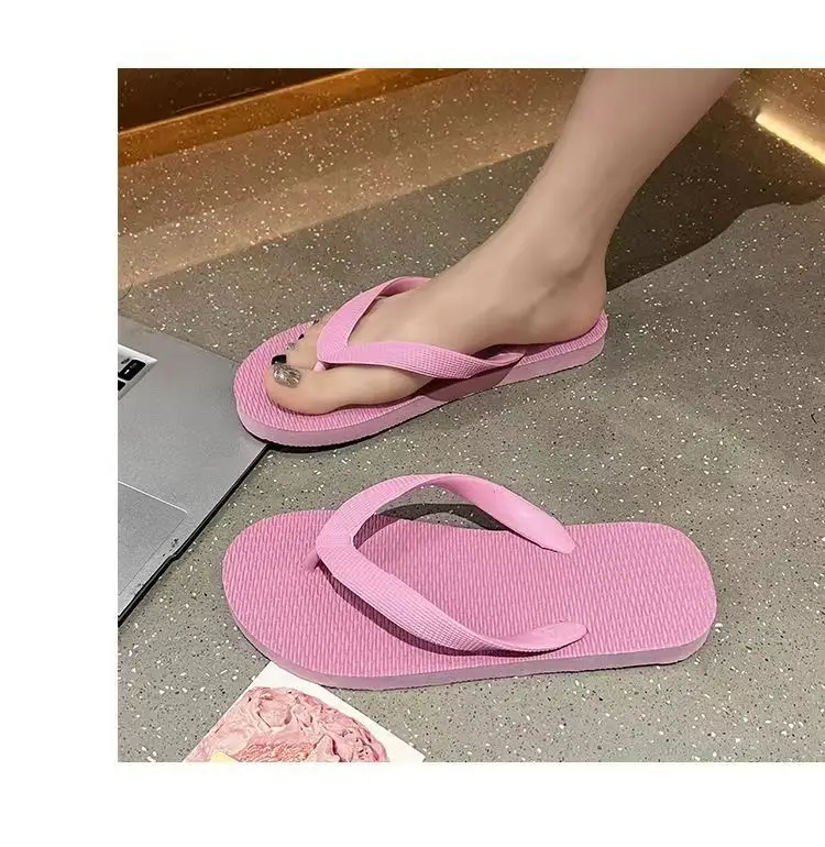 Purple Rubber Flip Flops for Summer Casual Shoes — feature 7
