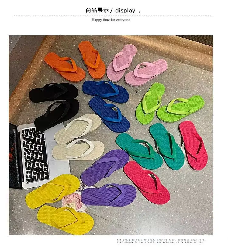 Purple Rubber Flip Flops for Summer Casual Shoes — feature 8