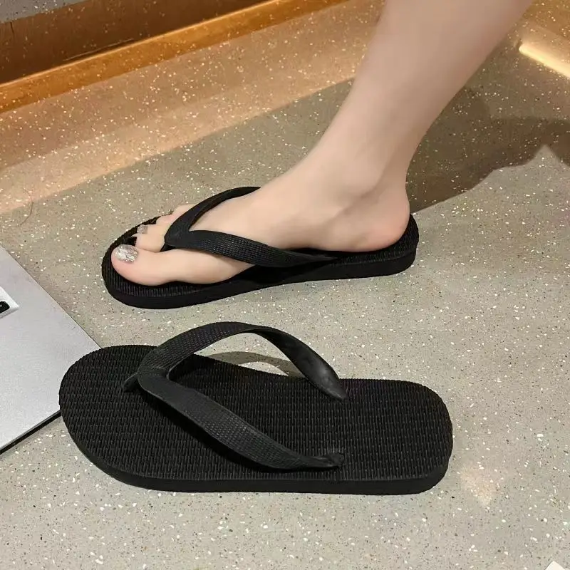 Purple Rubber Flip Flops for Summer Casual Shoes - Image 4