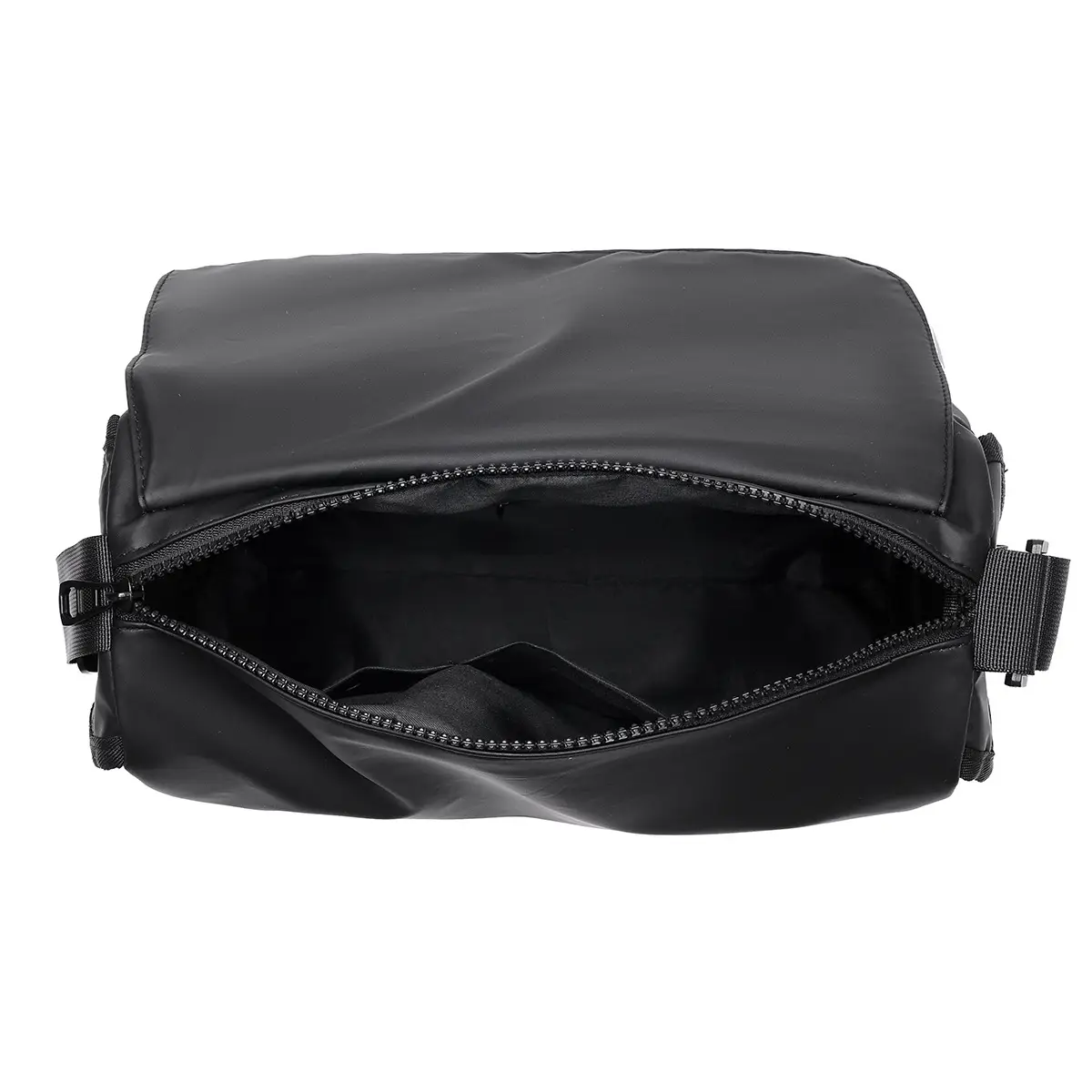 Black Retro Casual Messenger Bag for Men - Image 7