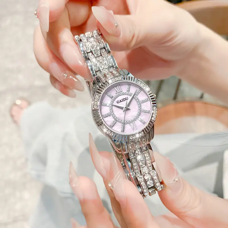 Kaido Women's Round Diamond Watch Pink Saffron - Image 6