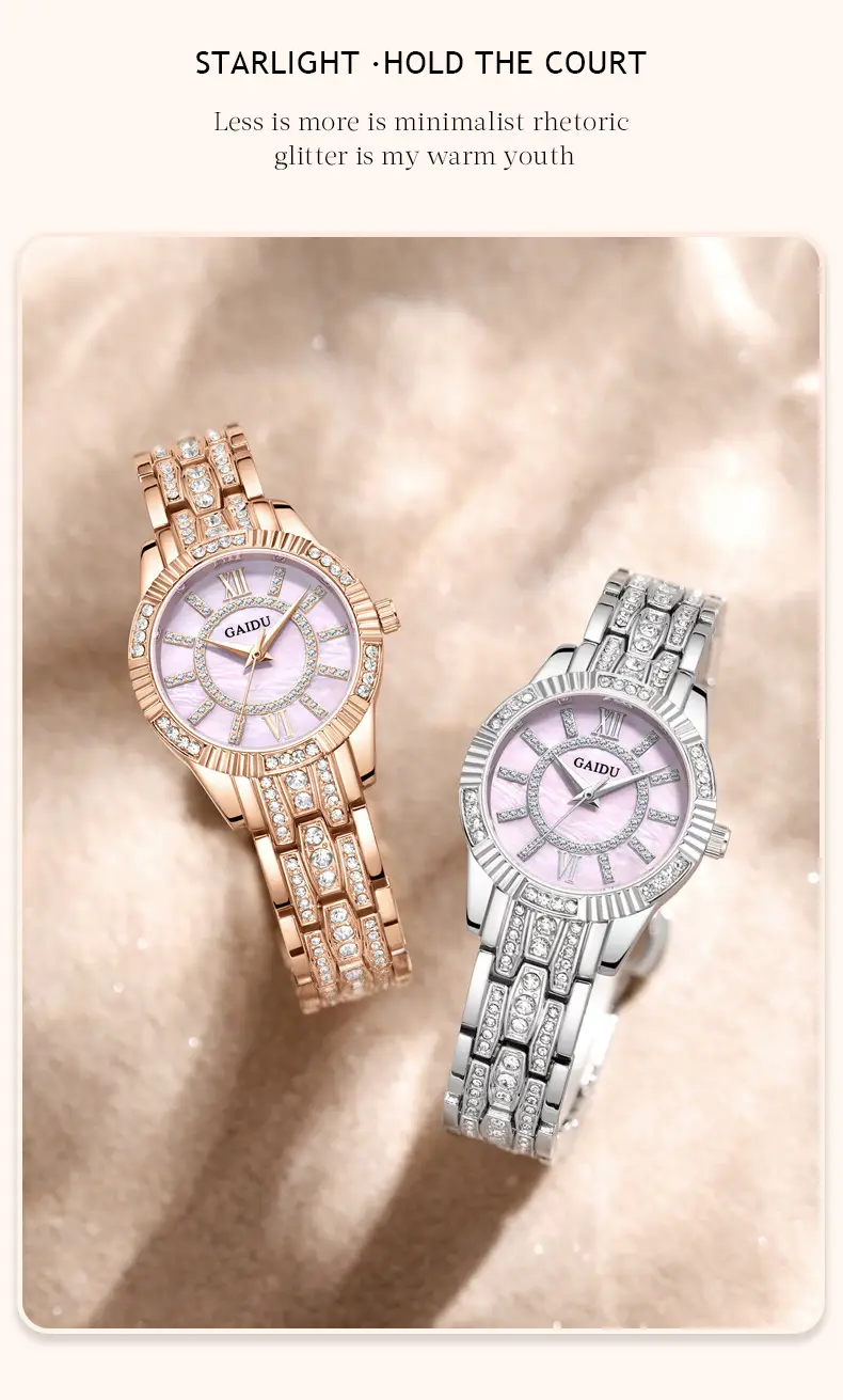 Kaido Women's Round Diamond Watch Pink Saffron — feature 14
