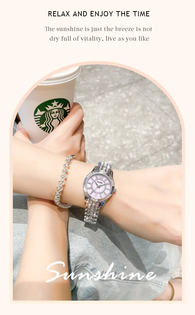 Kaido Women's Round Diamond Watch Pink Saffron — feature 15