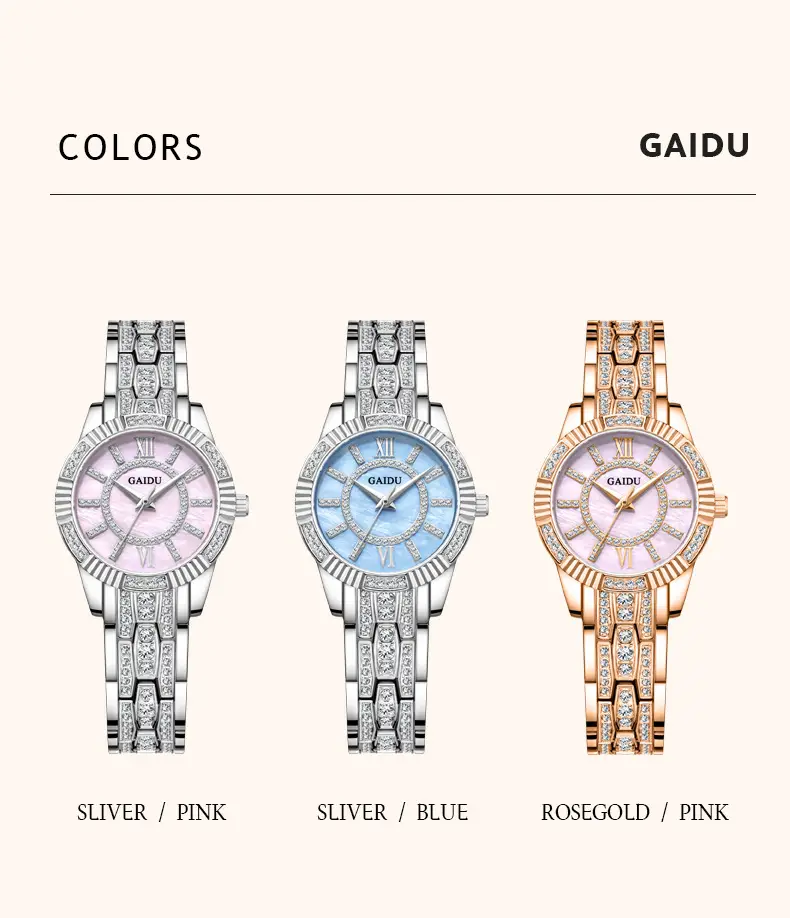 Kaido Women's Round Diamond Watch Pink Saffron — feature 20