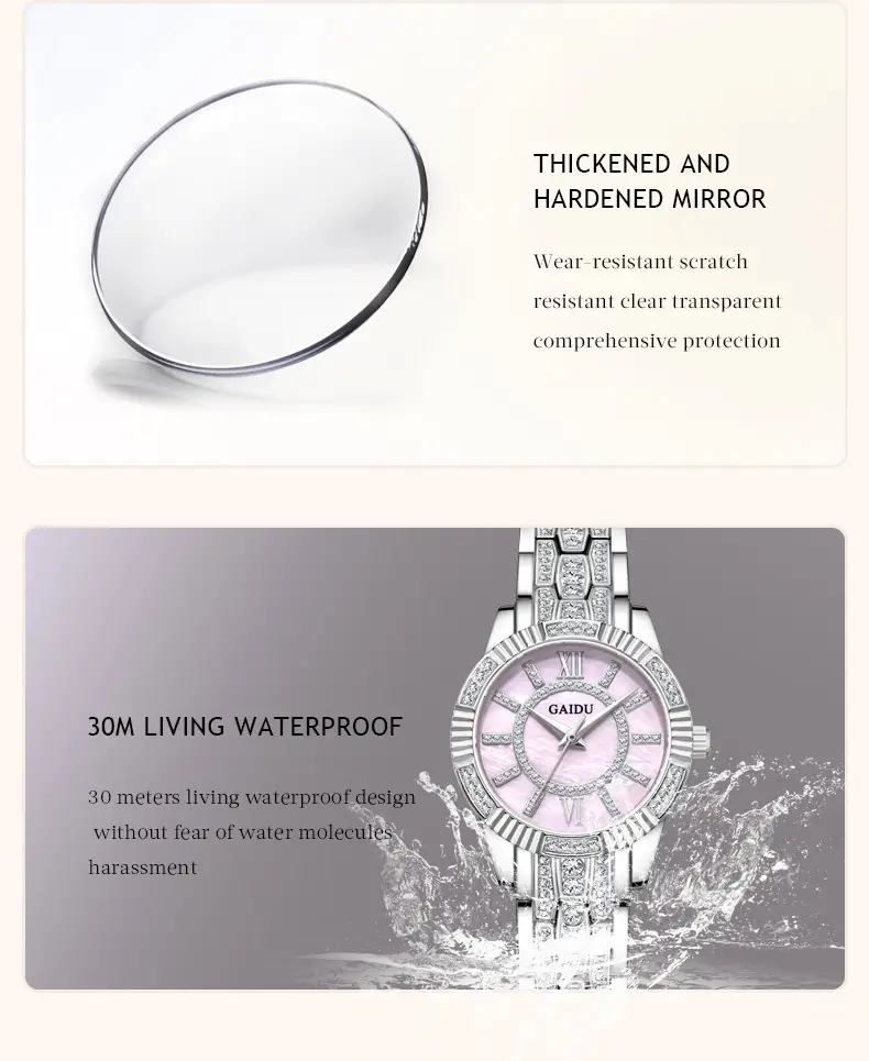 Kaido Women's Round Diamond Watch Pink Saffron — feature 22