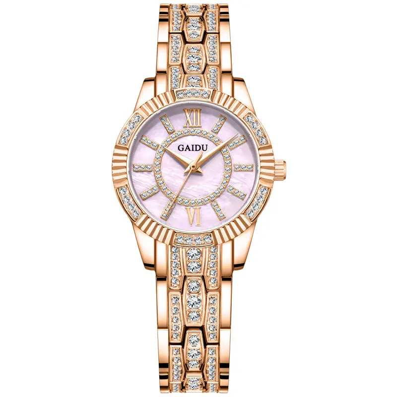 Kaido Women's Round Diamond Watch Pink Saffron - Image 3