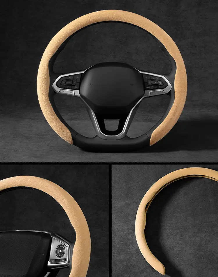 For Chery Ruihu 8PRO steering wheel cover suede ant Erez 5 Jie Tu X70 Ruihu 5X 3 7 — feature 19