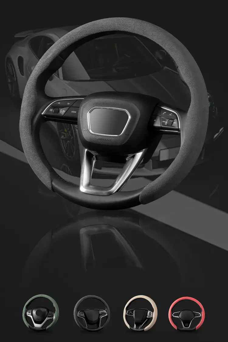 For Chery Ruihu 8PRO steering wheel cover suede ant Erez 5 Jie Tu X70 Ruihu 5X 3 7 — feature 2