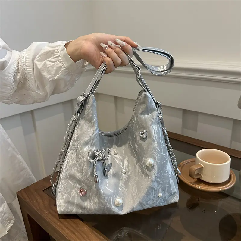 Silver Crossbody Bag for Women 2026 New - Image 2
