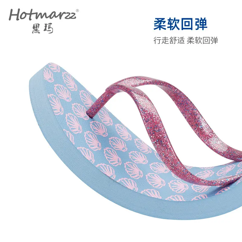Hotmarzz Heima Women's Non-Slip Slippers Pe Flip-Flops Cross-Border Sandals Seaside Beach Flip-Flops - Image 8