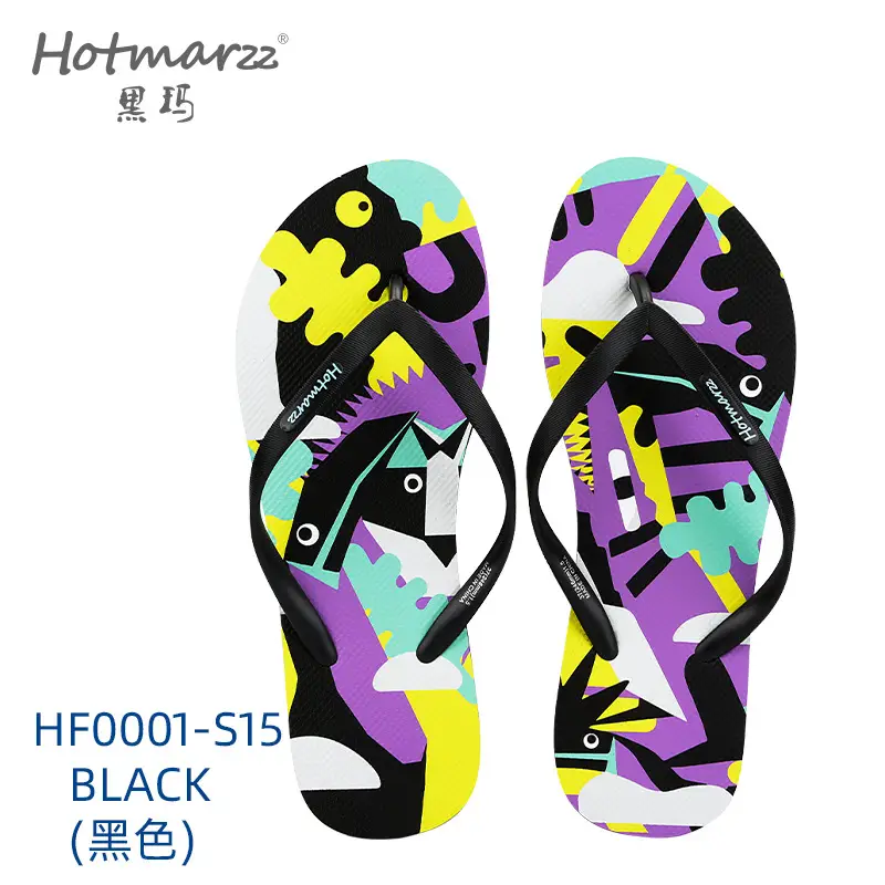 Hotmarzz Heima Women's Non-Slip Slippers Pe Flip-Flops Cross-Border Sandals Seaside Beach Flip-Flops - Image 3
