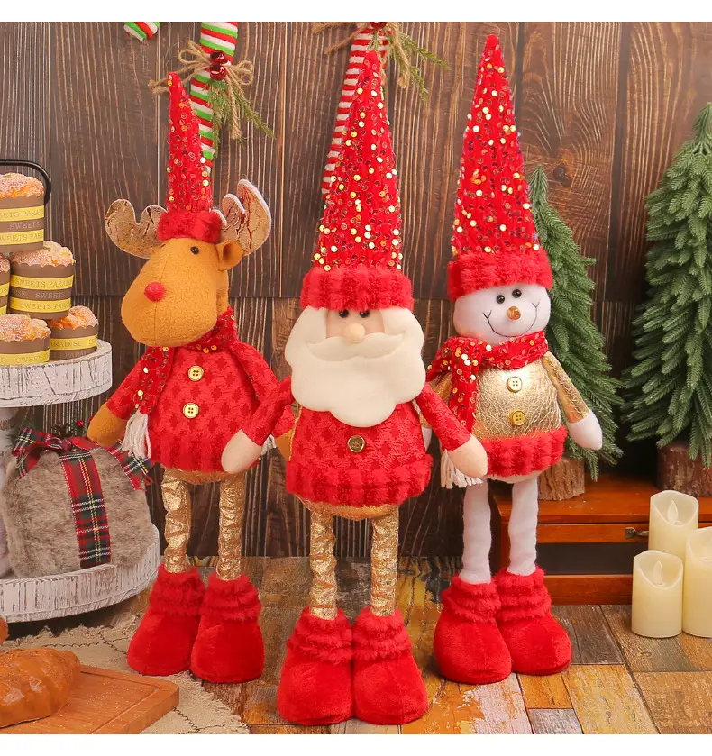 Christmas Snowman Doll 208g Weight Decorative Ornament — feature 6