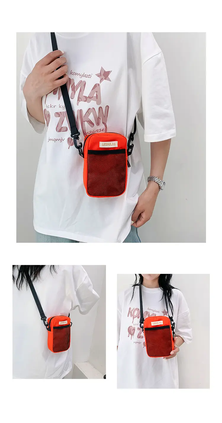 Women's Red Crossbody Phone Bag with Adjustable Strap — feature 11